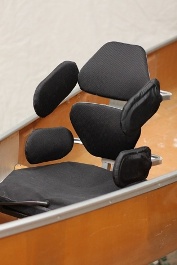Canoe seat front view